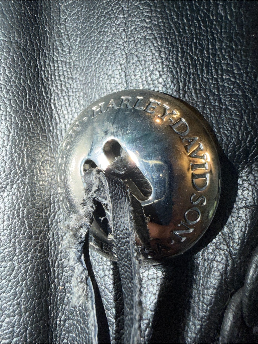 Harley-Davidson Black Leather Fringe Jacket - Picture 2 of 4